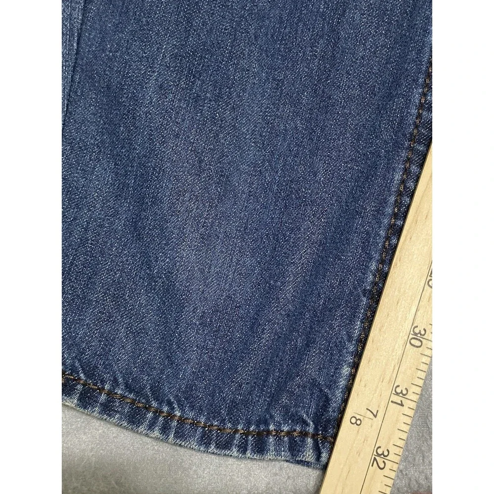 True Religion‎ Ricky Big T Jeans VTG White Stitch RARE Size 36 USA Flap Pocket